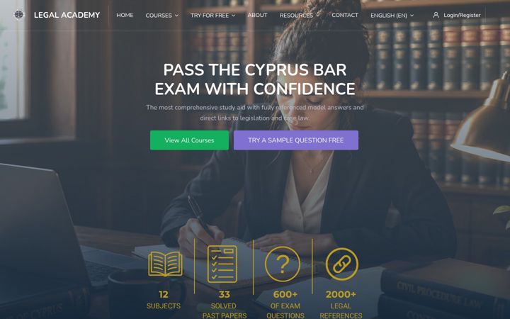 Screenshot of legalacademy.net