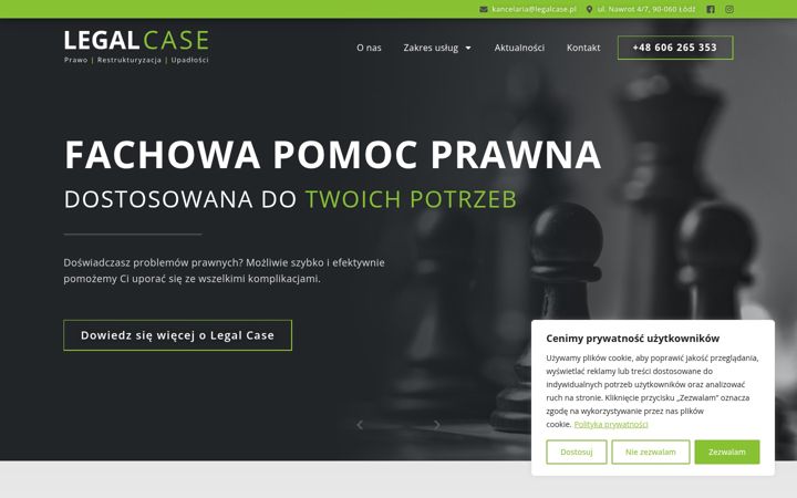 Screenshot of legalcase.pl