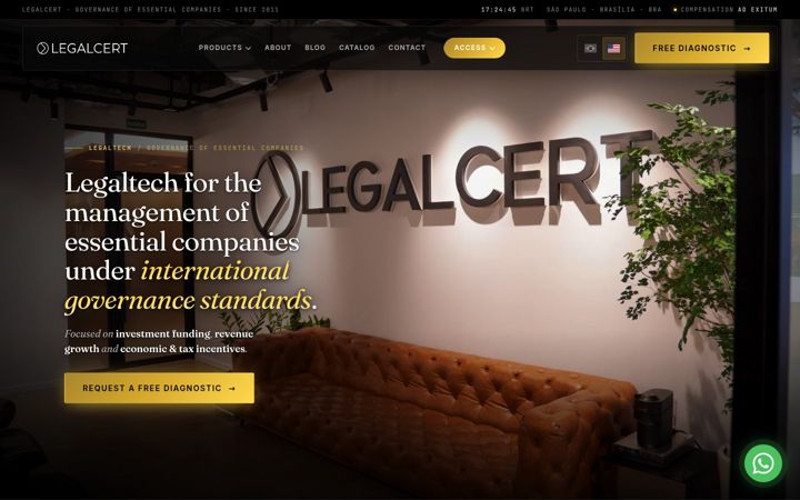 Screenshot of legalcert.com.br