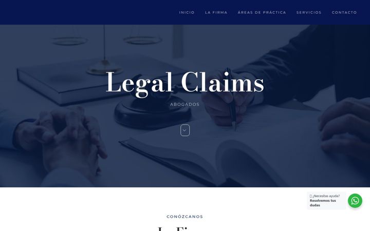 Screenshot of legalclaims.es