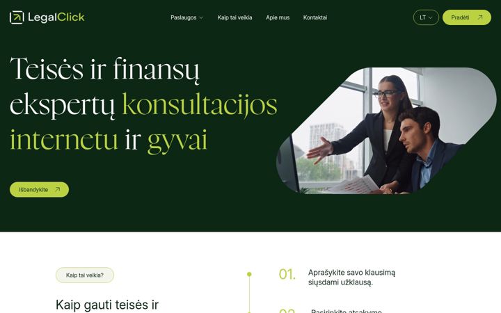 Screenshot of legalclick.eu