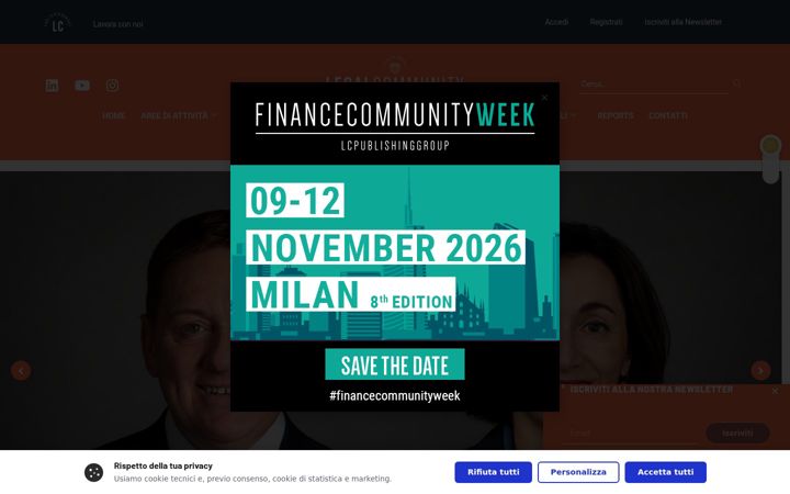 Screenshot of legalcommunity.it
