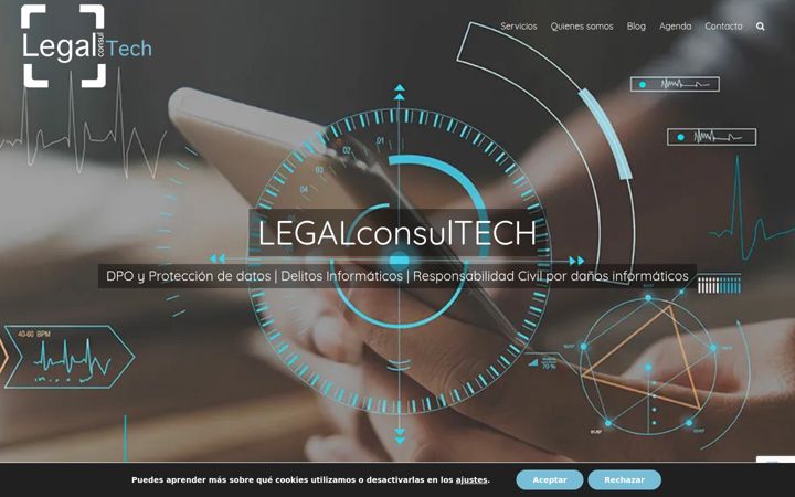 Captură de ecran a legalconsultech.com