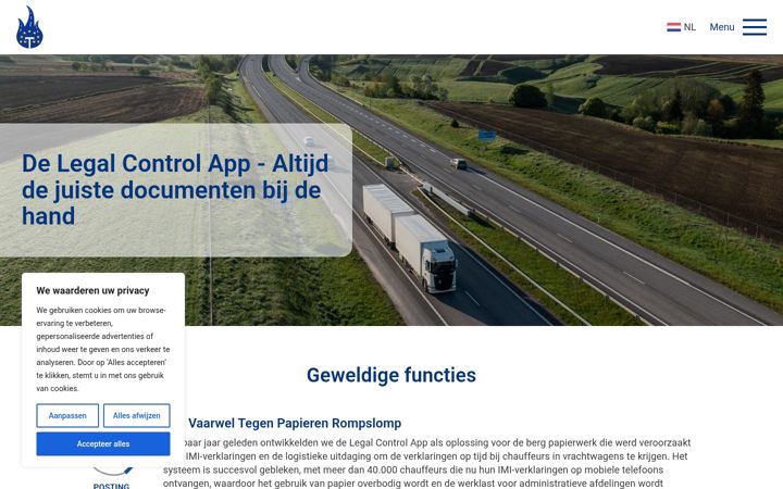 Screenshot of legalcontrol.eu