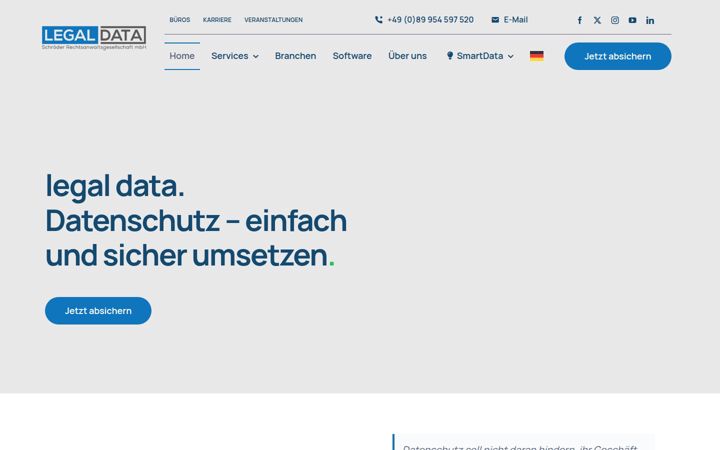 Screenshot of legaldata.law