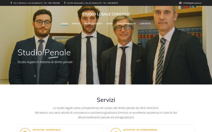 Screenshot of legalecatania.it