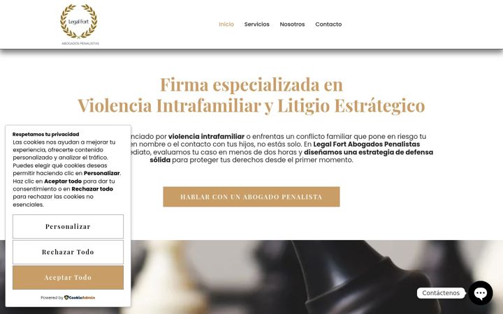 Screenshot of legalfortcol.com