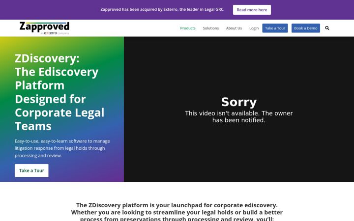 Screenshot of legalholdpro.com