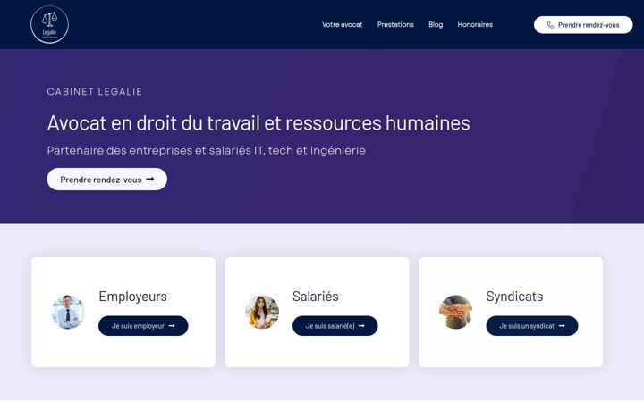 Screenshot of legalieavocat.fr