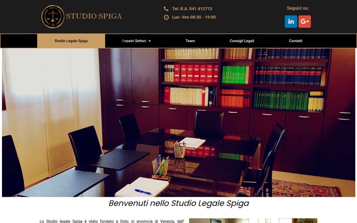 Screenshot of legalispiga.it