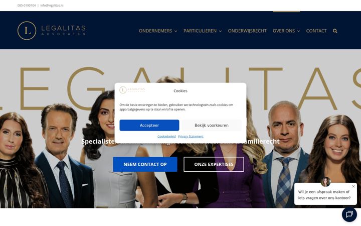 Screenshot of legalitas.nl