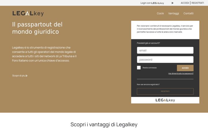 Screenshot of legalkey.it