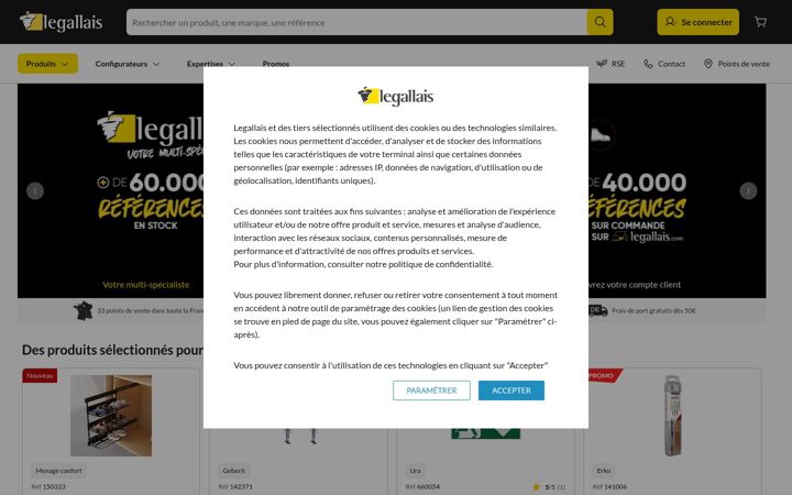 Screenshot of legallais.com