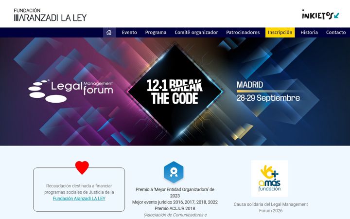 Screenshot of legalmanagementforum.es