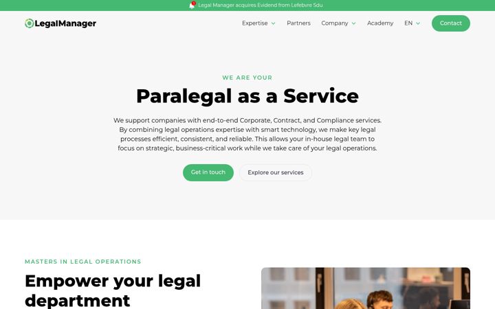 Screenshot of legalmanager.com