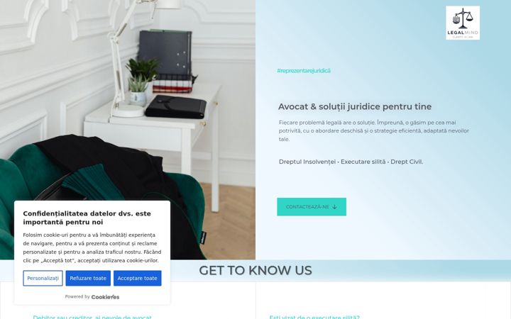 Screenshot of legalmind.ro