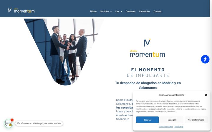 Screenshot of legalmomentum.es