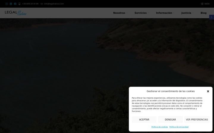 Screenshot of legalnatura.com