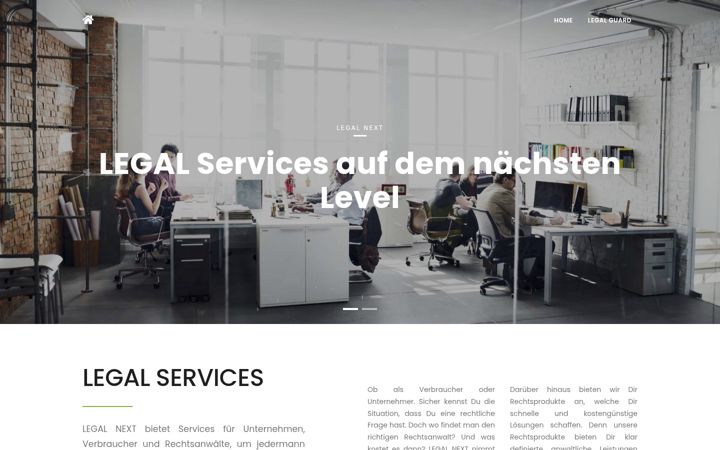 Screenshot of legalnext.de