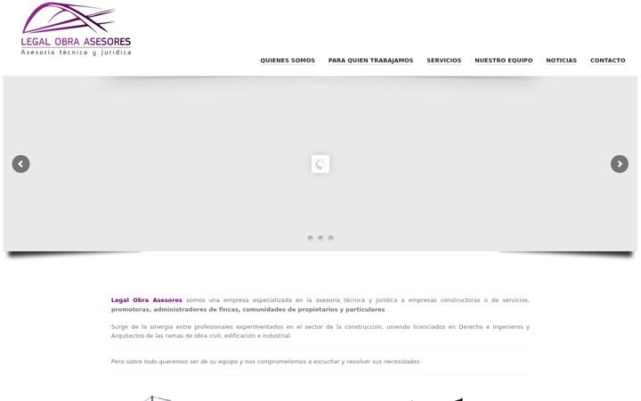 Screenshot of legalobraasesores.com