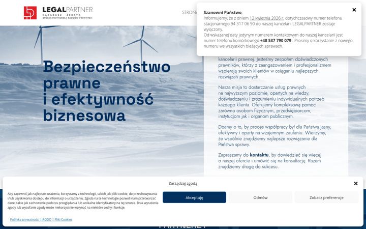 Screenshot of legalpartner.pl