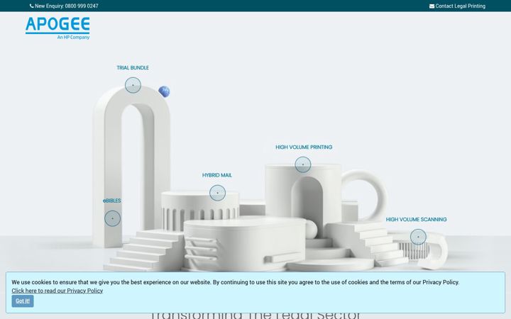 Screenshot of legalprinting.co.uk