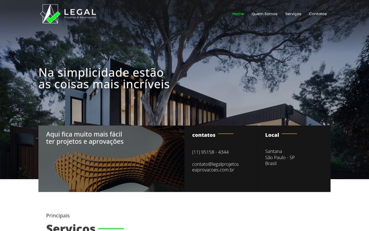 Screenshot of legalprojetoseaprovacoes.com.br