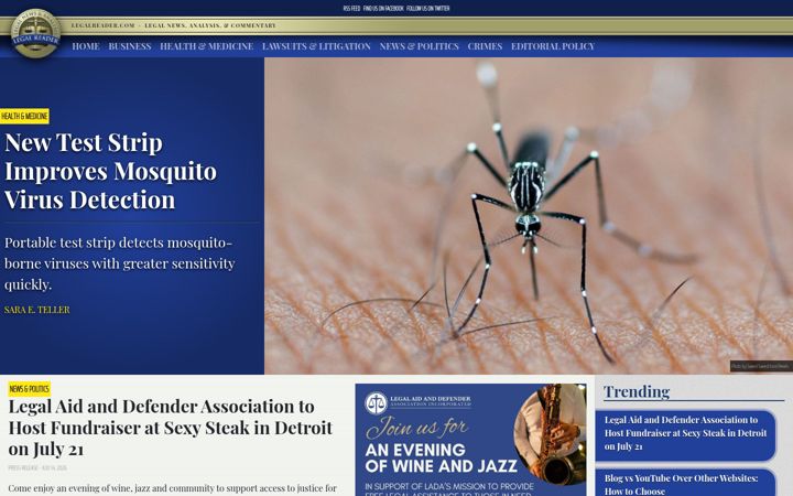 Screenshot of legalreader.com