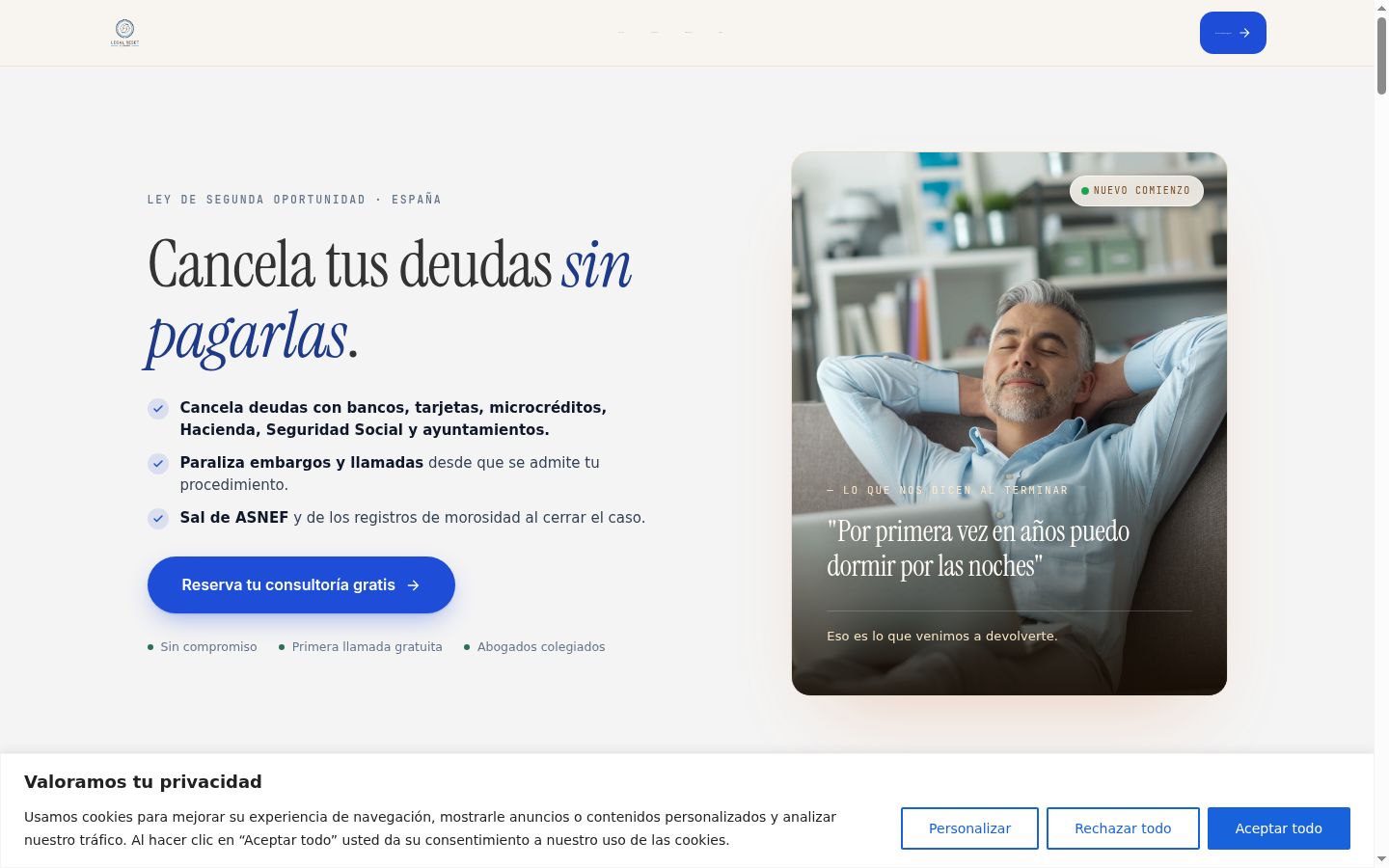 Snímka obrazovky banera súhlasu zobrazeného pred akoukoľvek interakciou
