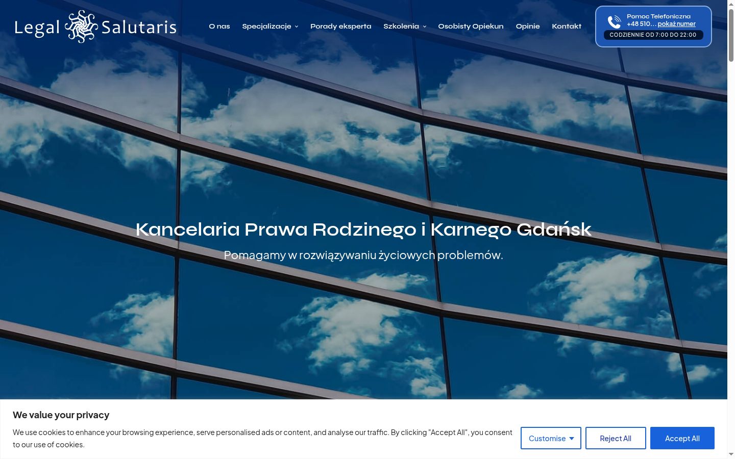 Screenshot des Einwilligungsbanners vor jeglicher Interaktion