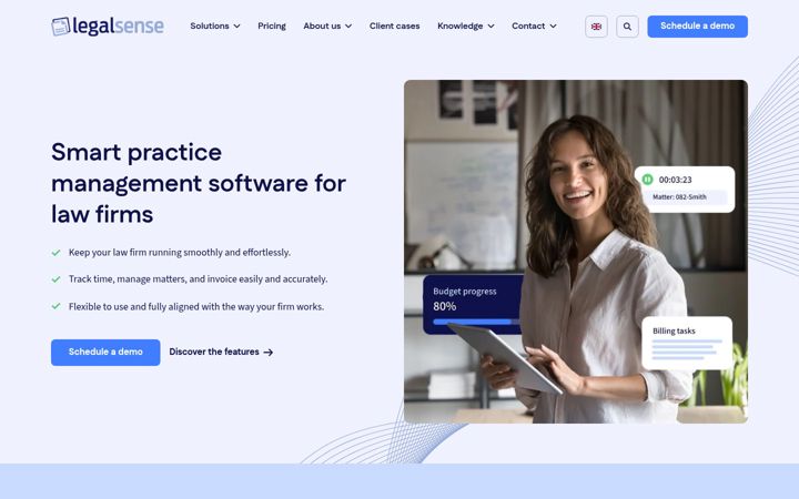 Screenshot of legalsense.com