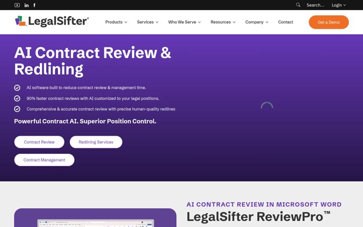 Screenshot of legalsifter.com