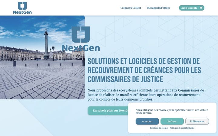 Screenshot of legalsoft.fr