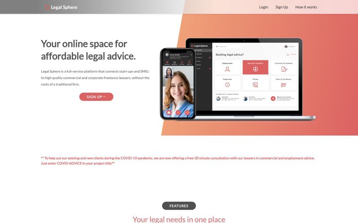Screenshot of legalsphere.co.uk