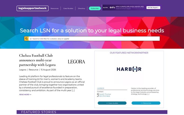 Screenshot of legalsupportnetwork.co.uk