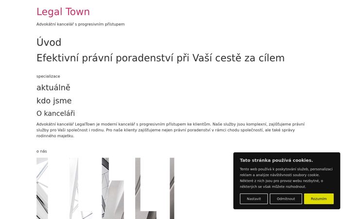 Screenshot of legaltown.cz