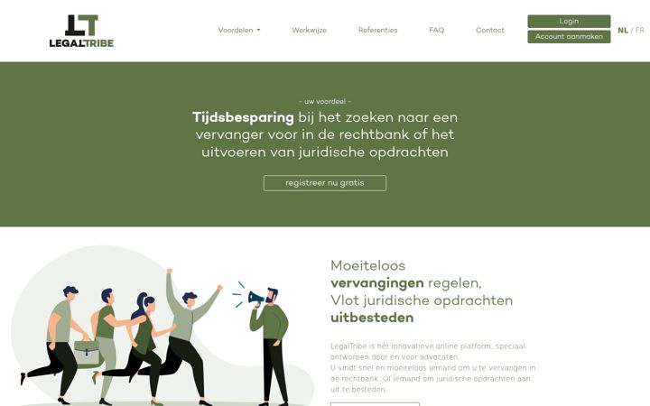 Screenshot of legaltribe.eu