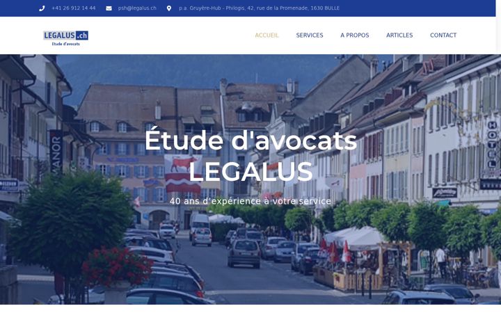 Screenshot of legalus.ch