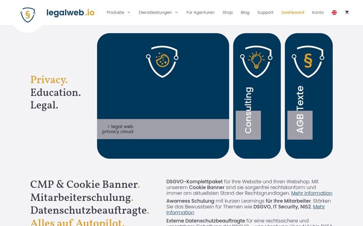 Screenshot of legalweb.io
