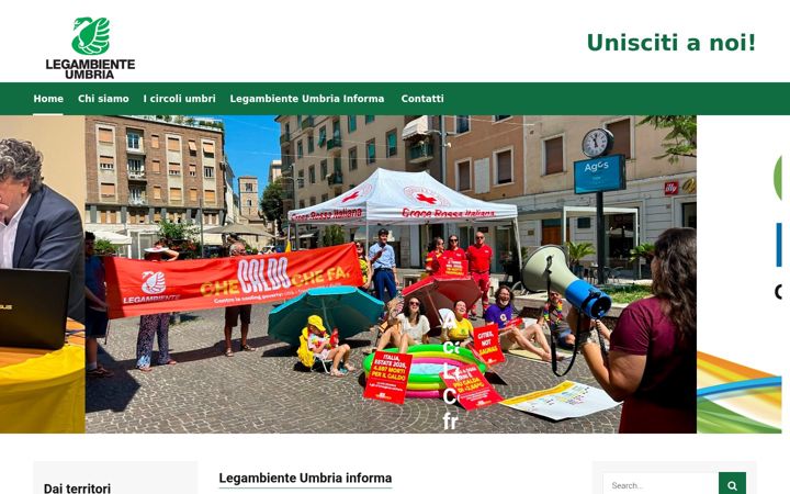 Screenshot of legambienteumbria.it
