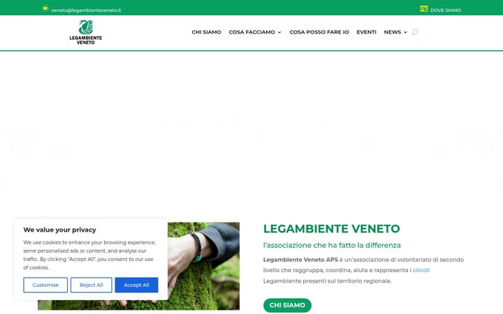 Screenshot of legambienteveneto.it