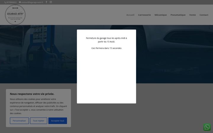 Screenshot of legarage-auto.fr