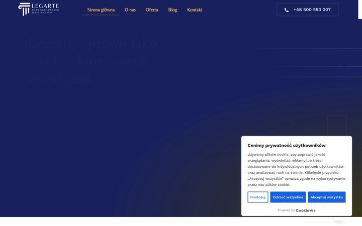 Screenshot of legarte.pl
