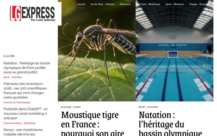 Screenshot of legatineauexpress.com