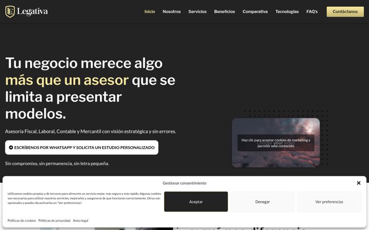 Screenshot of legativa.com