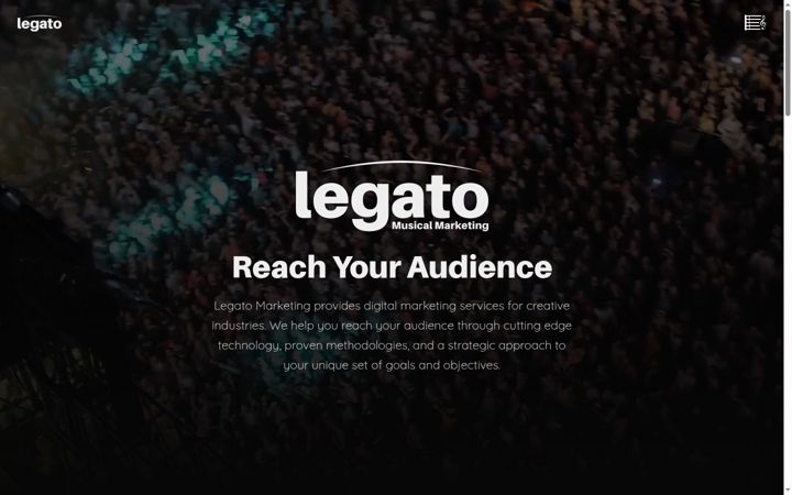 Screenshot of legato.marketing