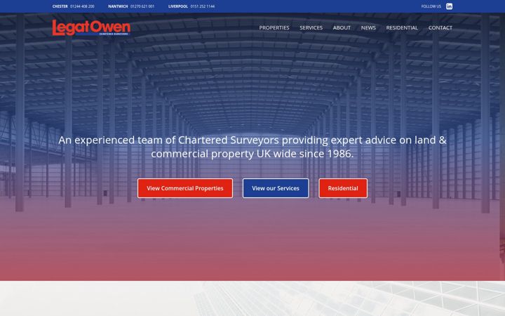 Screenshot of legatowen.co.uk