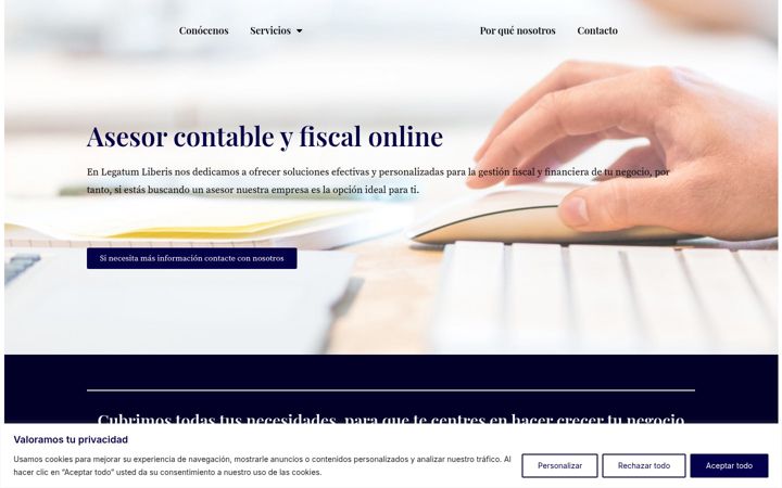 Screenshot of legatumliberis.es