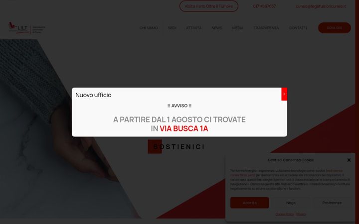 Screenshot of legatumoricuneo.it