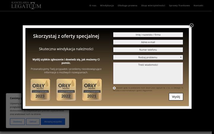 Screenshot of legatuum.pl